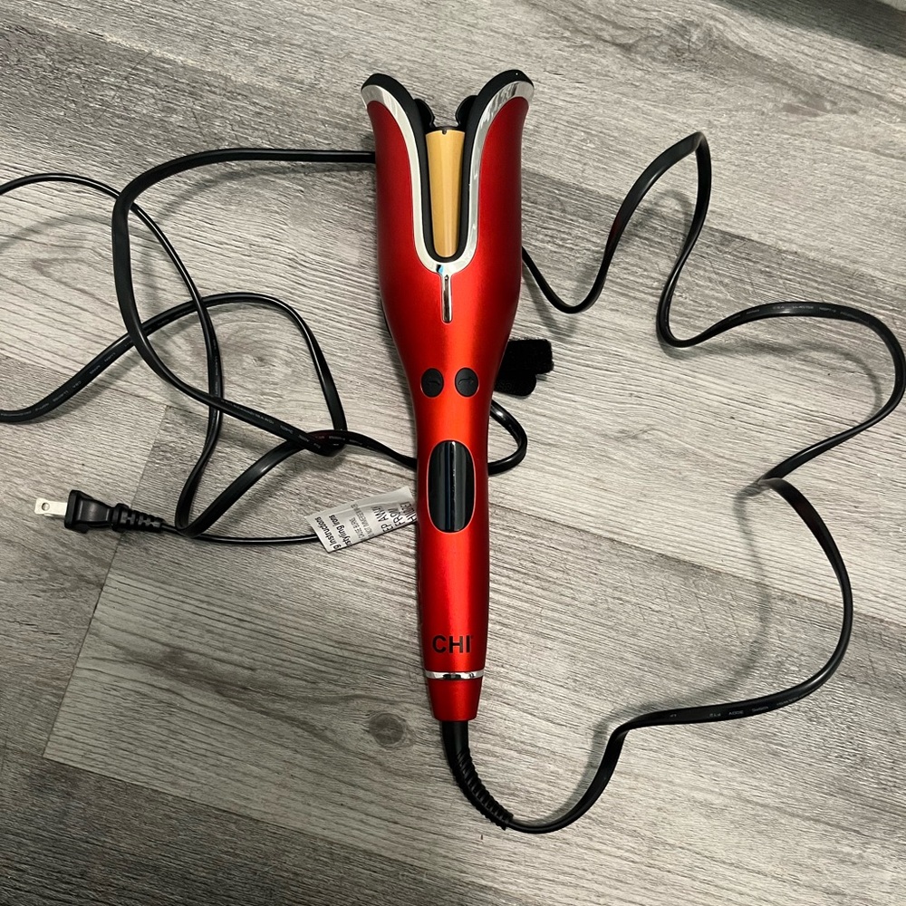 Chi hair curler, curls your hair in sections.